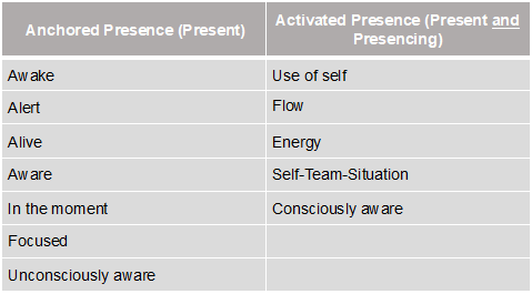 Characteristics of Anchored and Activated Presence