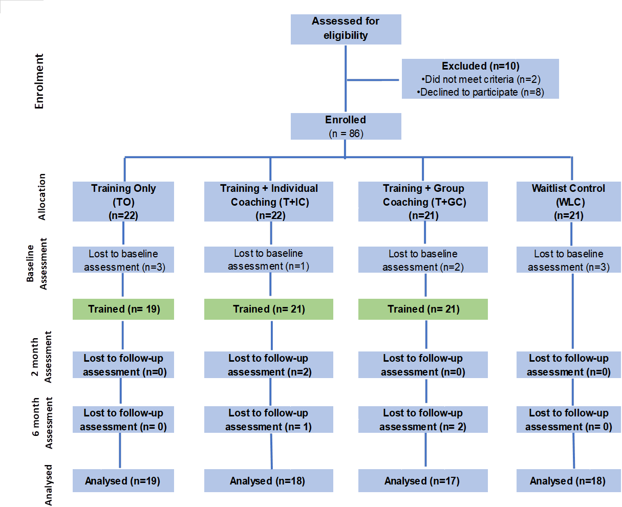 Consort flow diagram depicting participant progression through the study