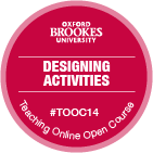 Designing activities badge