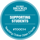 Supporting students badge