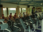 Students using rowing machines