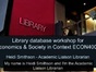 ECON4005 library database workshop Heidi Smithson
